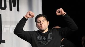 Nick Diaz appears at the UFC 244 ceremonial