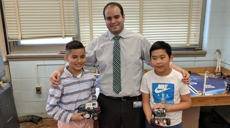 Kidsday reporters Anthony Diaz, left and Ethan Zheng