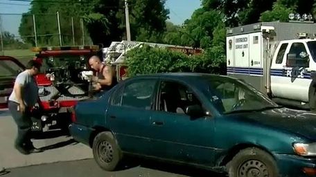 A Yonkers man had a close call Friday
