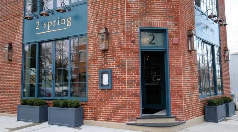 The restaurant 2 Spring in Oyster Bay.