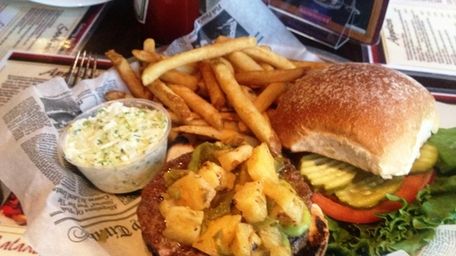 This is the Santa Fe burger at Brownstone