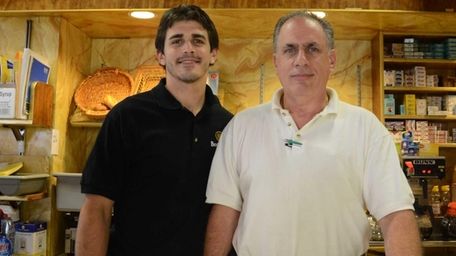 Ronald Collura, 54, right, and his son Matthew