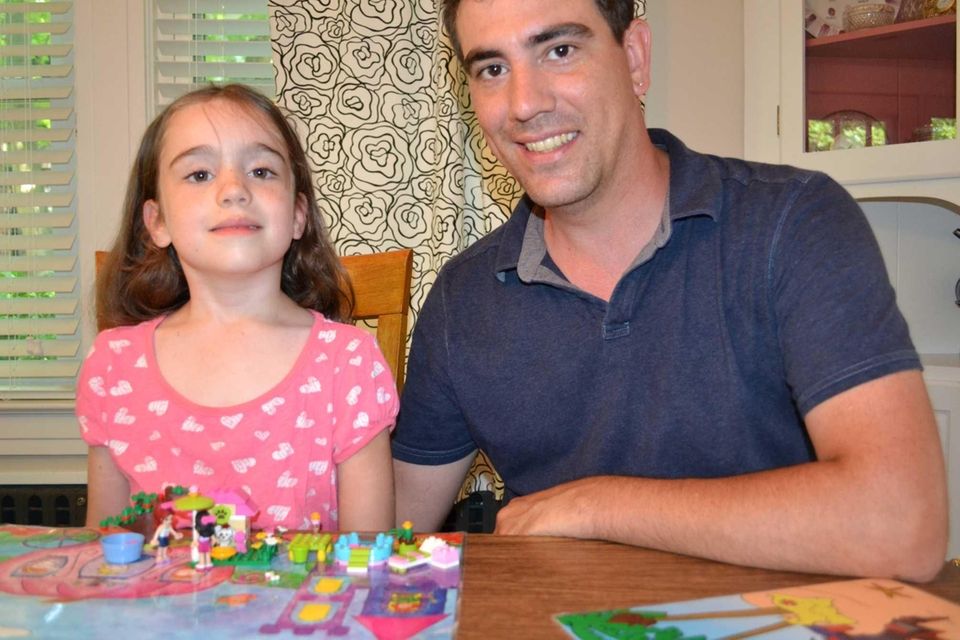 Sea Cliff's Adam Davison and daughter Norah, 5,