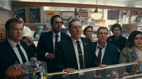 Jesse Plemons, left, Ray Romano, Robert De Niro