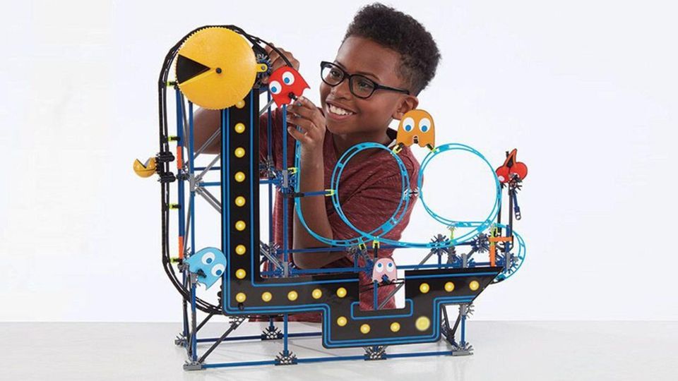 pacman roller coaster building set