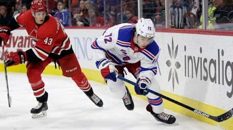 Center Filip Chytil was given credit for the