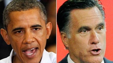 President Barack Obama and Republican presidential candidate Mitt