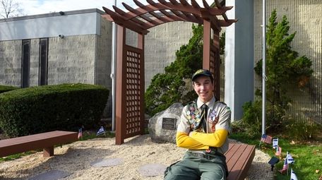 Boy Scout Josh Brodsky, 16, of Commack, on