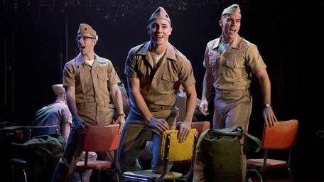 Nick Blaemire, Derek Klena, and Josh Seggara in