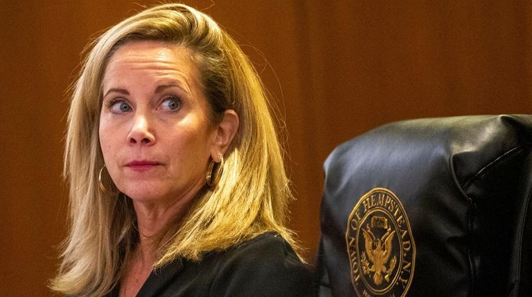 Town of Hempstead Supervisor Laura Gillen during the