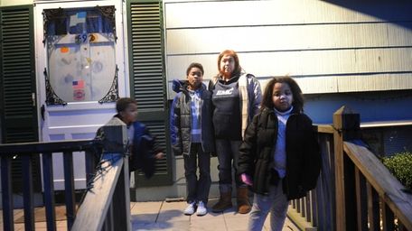 Gemma Jittansingh-Mayers with her three children John Paul,