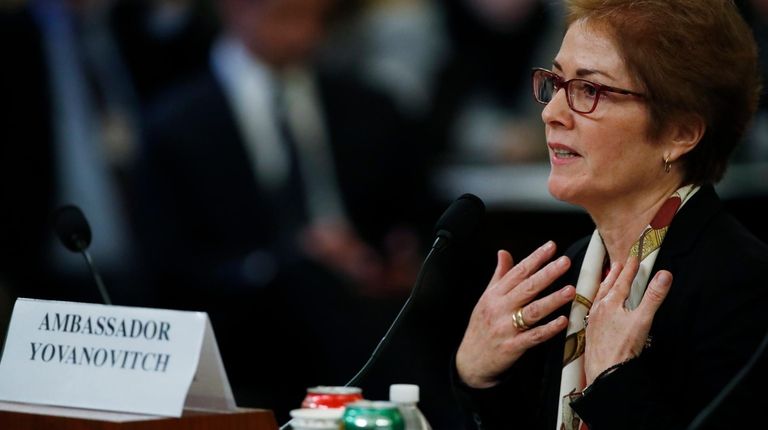 Former Ambassador to Ukraine Marie Yovanovitch testifies before