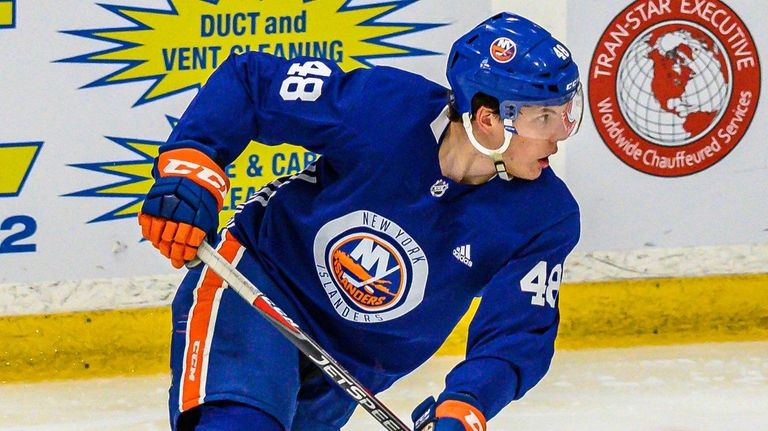 Otto Koivula during the Islanders final day of