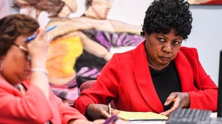 Wyandanch Superintendent of Schools Dr. Mary Jones attends