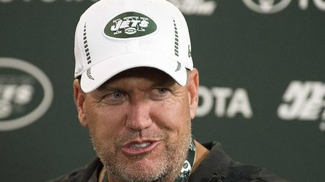 Jets head coach Rex Ryan during a press