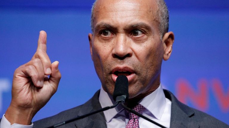 Democratic presidential candidate former Massachusetts Gov. Deval Patrick