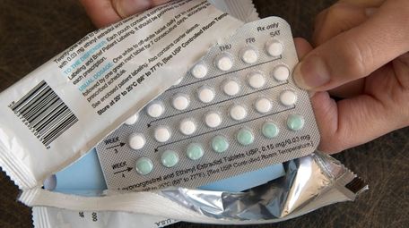 A one-month dosage of hormonal birth control pills