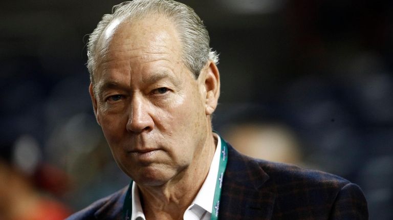 Astros owner Jim Crane during batting practice before