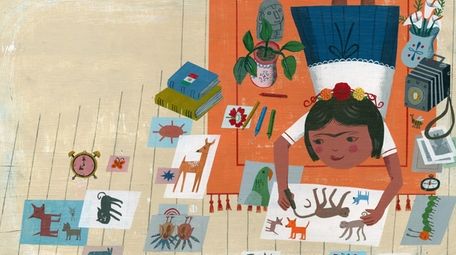 John Parra's illustration of a young Frida Kahlo