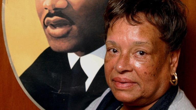 Myrna Taylor in Wheatley Heights in 2004.