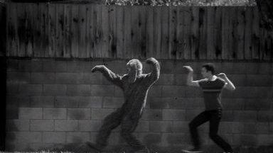 A scene from the episode