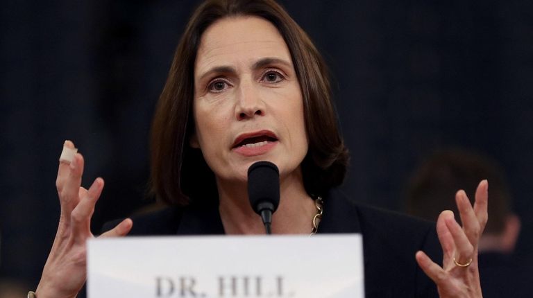 Fiona Hill, the National Security Council's former senior