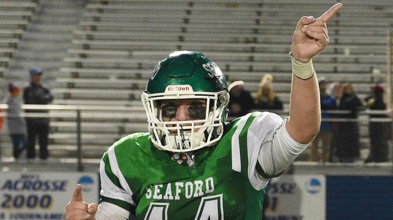 SeafordÕs Craig Ackerman reacts after the win against