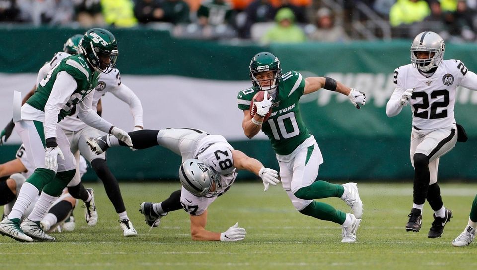 Braxton Berrios #10 of the New York Jets
