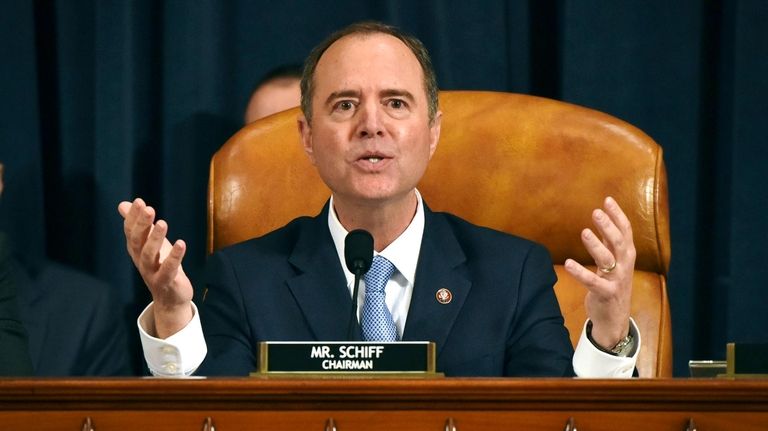 House Intelligence Committee Chairman Adam Schiff (D-Calif.) gives