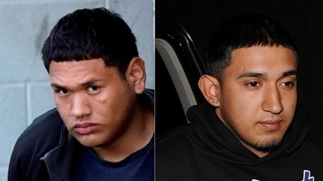 Alexi Saenz, left, the accused head of the