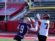 Plainedge WR Donovan Pepe makes the catch over