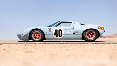 The 1968 Ford GT40 Gulf/Mirage Lightweight racing car
