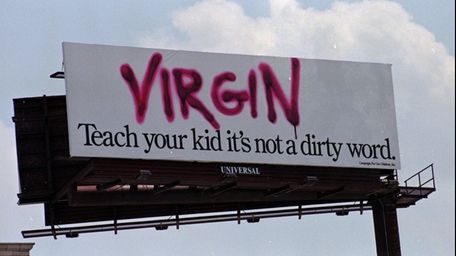 A billboard in downtown Baltimore, is shown Thursday,