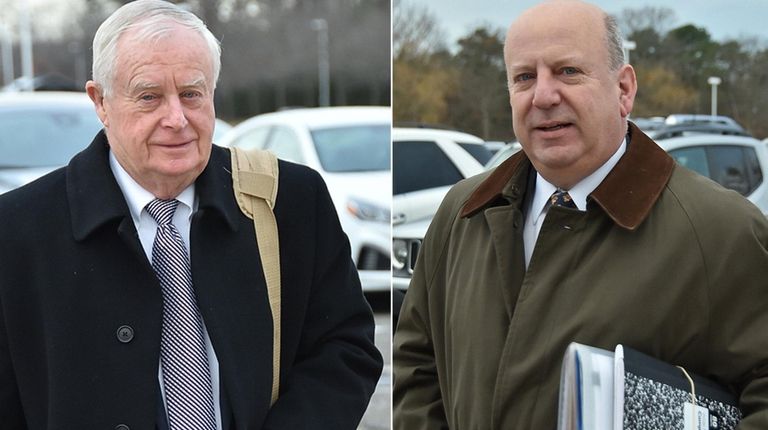 Ex-Suffolk District Attorney Thomas Spota, left, and former