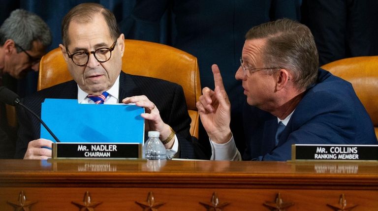 House Judiciary Committee Chairman Jerrold Nadler, left, and