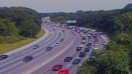 Two lanes were closed on the Southern State