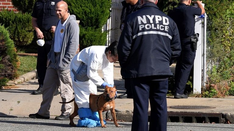 The NYPD served a search warrant in Uniondale