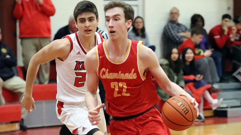Chaminade's Kieran Dorney (22) drives from the top