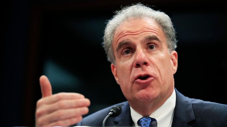 Department of Justice Inspector General Michael Horowitz testifies
