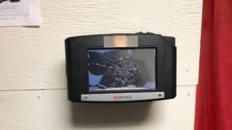 The Kronos timekeeping device was discovered damaged Wednesday