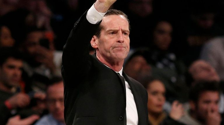 Nets head coach Kenny Atkinson during the first