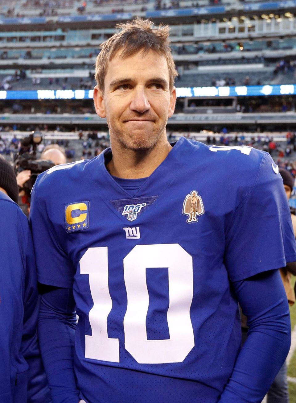 Eli Manning #10 of the New York Giants