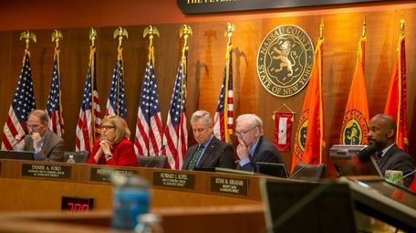 The Nassau County Legislature meets on Monday.