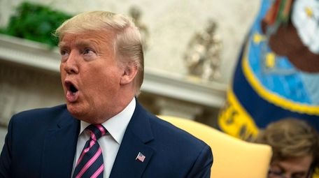 President Donald Trump in the Oval Office on