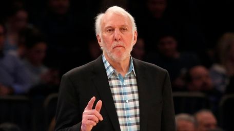 Head coach Gregg Popovich of the San Antonio