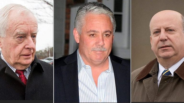 Former Suffolk DA Thomas Spota, left, Suffolk County