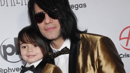 Johnny Crisstopher Sarantakos and his dad, illusionist Criss
