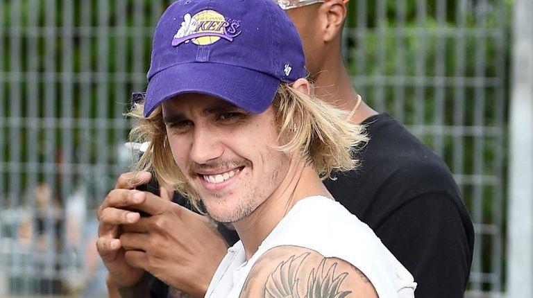 Justin Bieber attends the John Elliott fashion show