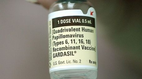 The HPV vaccine is displayed at Medford Pediatrics