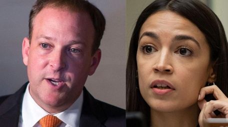 This composite image shows Rep. Lee Zeldin and